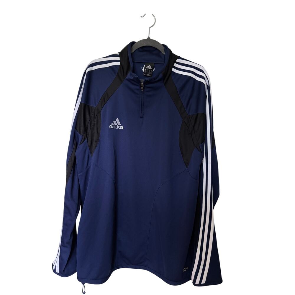 Adidas Men's ClimaCool 1/4 Zip Training Jacket Navy Blue L